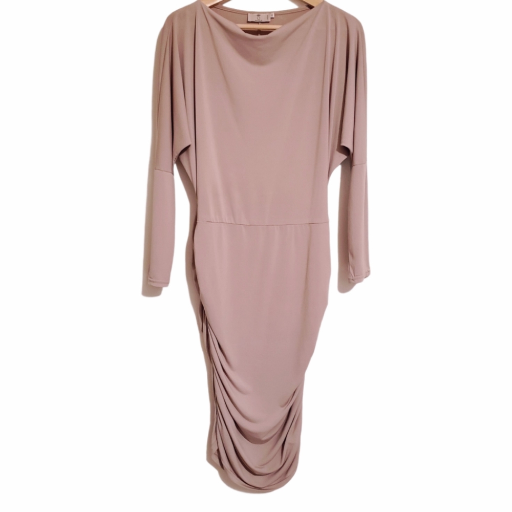 Queen B cream color dress size 14